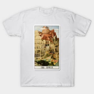 the tower - xvi tarot card T-Shirt